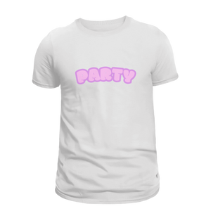 Weißes Partymotto