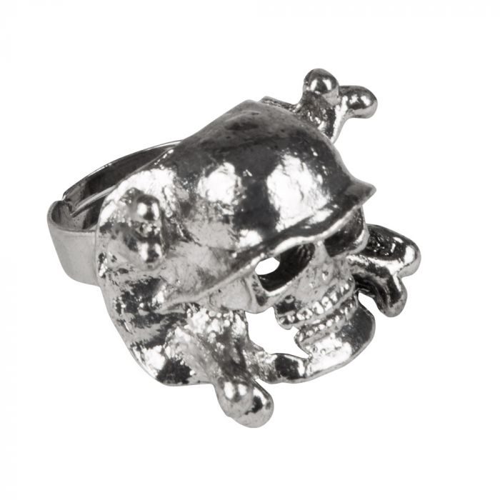 Totenkopf Ring Set 8x - Einheitsgröße