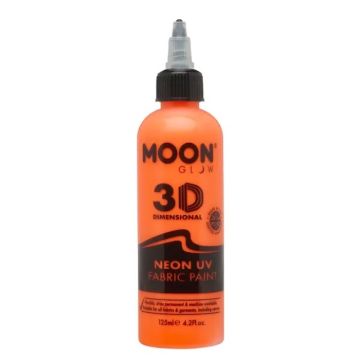 Neon UV Textilfarbe Orange 125 ml Moon Creations