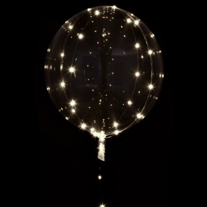 LED-Ballon weiße Lichterkette 75 cm 5 m 
