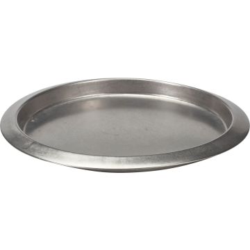 Rundes Serviertablett aus Edelstahl Ø 35 cm