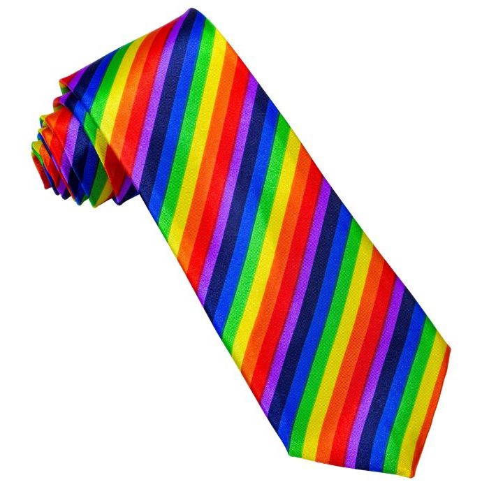 Regenbogen farbene Krawatte