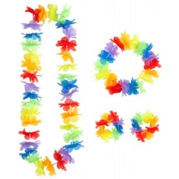 Hawaii Kranz Halsketten-Set