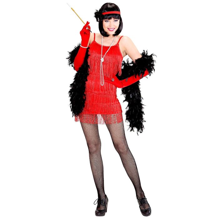 Rote Flapperkleid mit Haarband