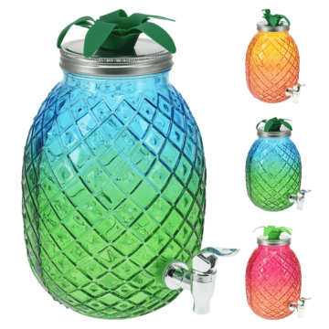 Ananasförmiger Glasspender - 4,5 Liter