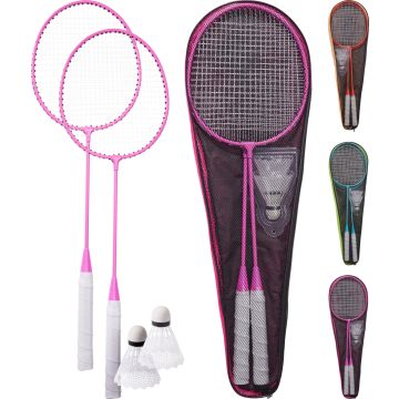 Badmintonset mit 2 Schlägern und 2 Federbällen