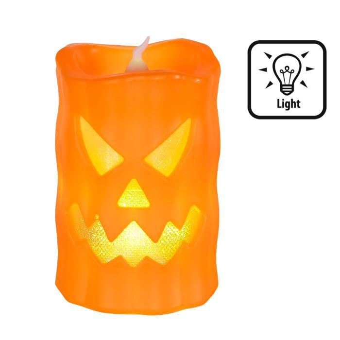 Halloween LED Kürbislicht - 10x6 cm
