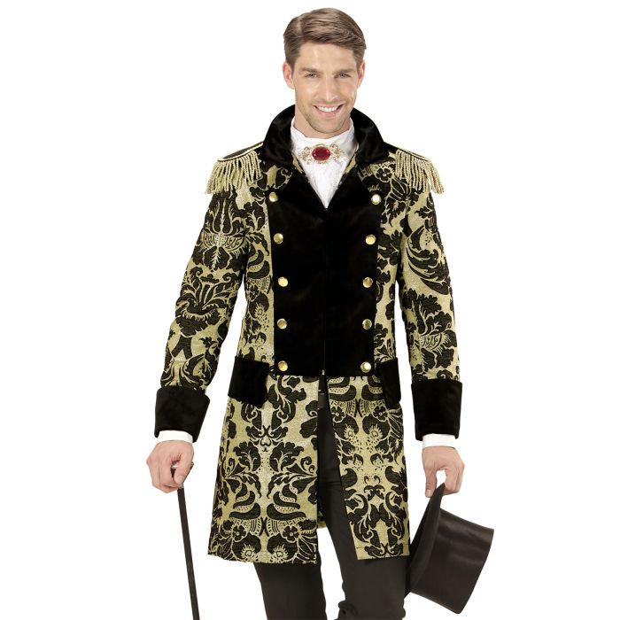 Goldfarbene Jacquardjacke für Herren