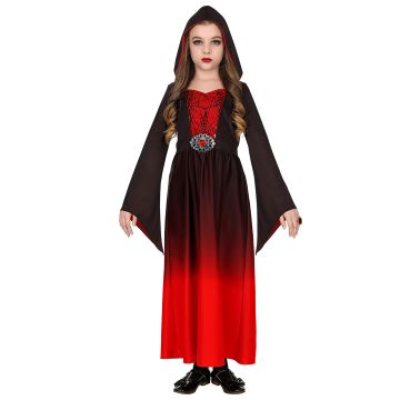 Gothic Lady Kostüm in Rot für Mädchen