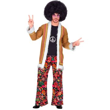 Woodstock Hippie-Mantel mit Hosen für Herren