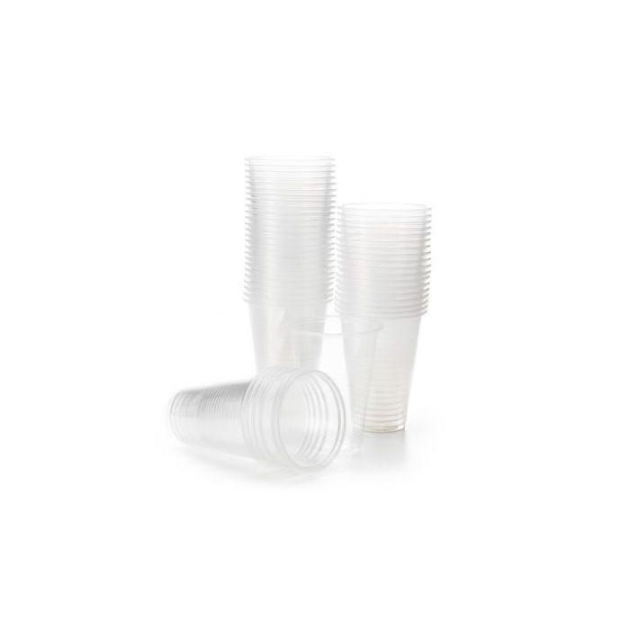 0,3 Liter Plastikbecher 50x transparenter Bierbecher
