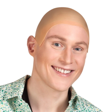 Latex kahle Perücke