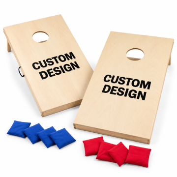 Custom Design Cornhole-Set 120x60 - Inkl. 8 Wurfbeuteln