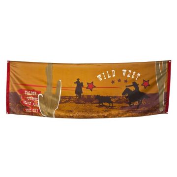 Cowboy Wilden Westen Banner - 220x74 cm