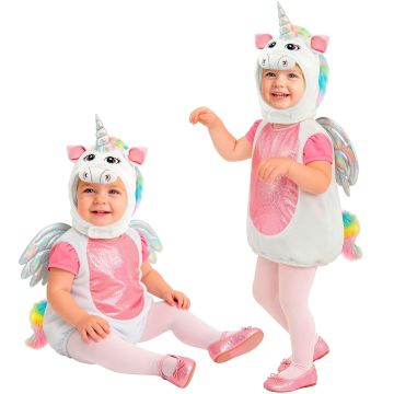 Weißes Einhornkostüm für Kinder