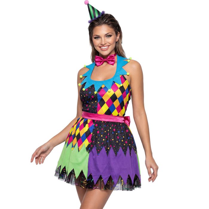 Lustiges Clownkleid für Damen