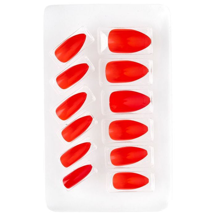 Rote Selbstklebende Fingernägel