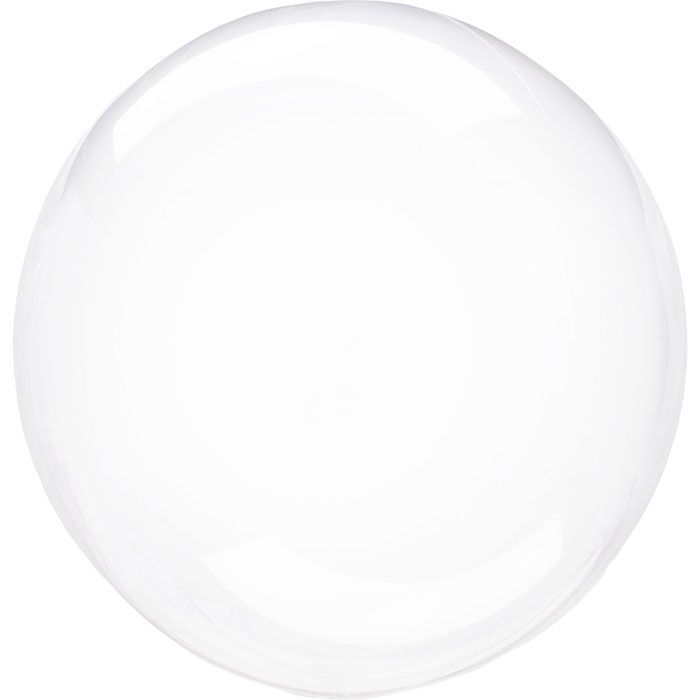 Transparente kristallklare Folienballon - Ø45-55 cm