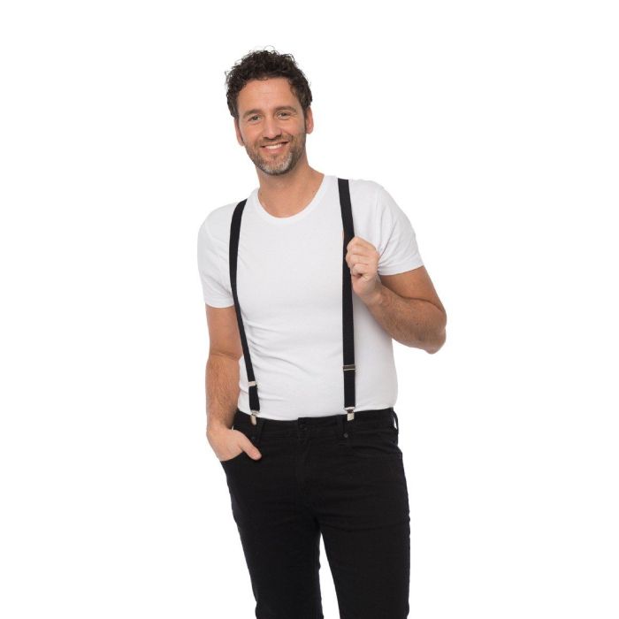 Schwarze Hosenträger Einheitsgröße unisex