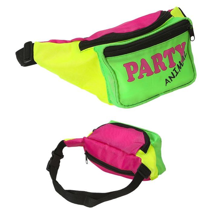 Retro-Bauchtasche in Neonfarben