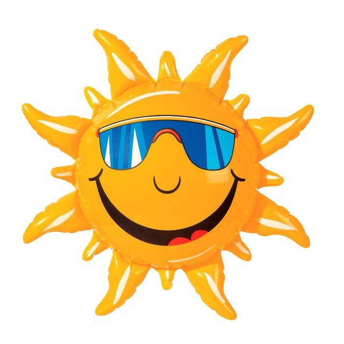 Aufblasbare Sonne mit Sonnenbrille - 60 cm