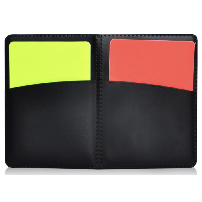Schiedsrichterkarten-Set mit Etui