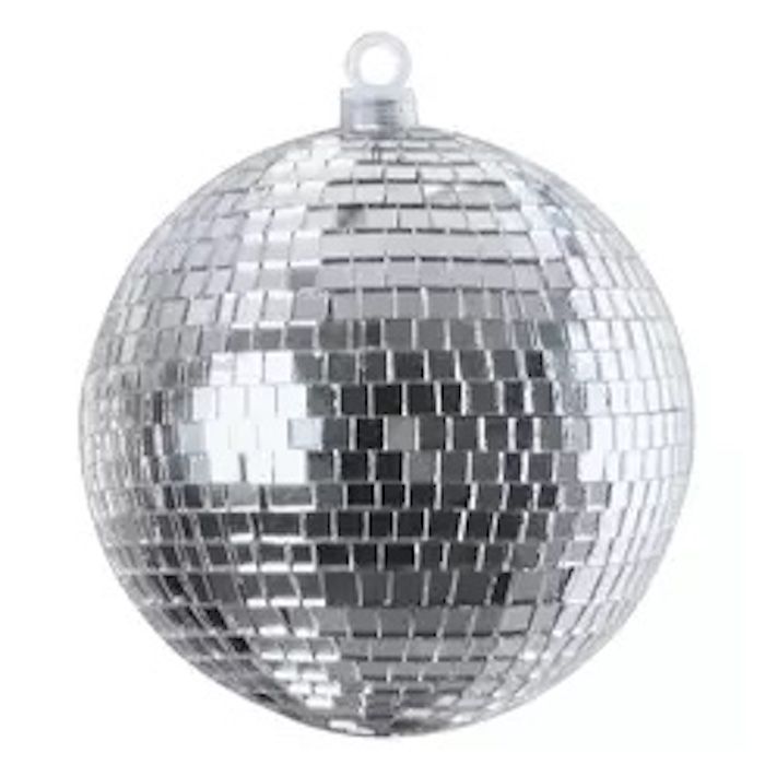 Discokugel Silber - 8 cm inkl. Aufhänghaken