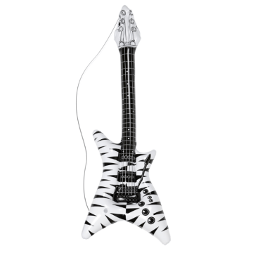 Aufblasbare Zebra-Rockgitarre - 95 cm