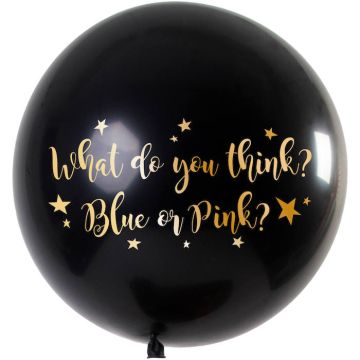 Gender Reveal Metallic Ballon Mädchen - 90 cm