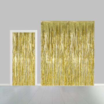 Gold Glitzervorhang 100 x 240 cm 