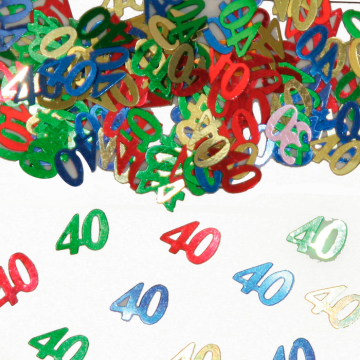 40 Jahre Konfetti Bunt - 14g