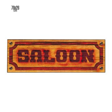 Western Salon Papirschild - 78x26 cm
