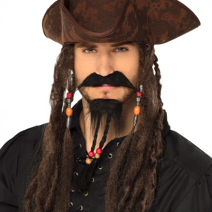 Piratenbart und Schnurrbart - Einheitsgröße