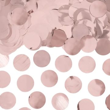 Rundes rosa-goldenes Konfetti 15 g
