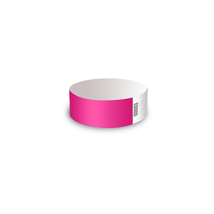 100x Zutrittsarmbänder ohne Druck - Pink