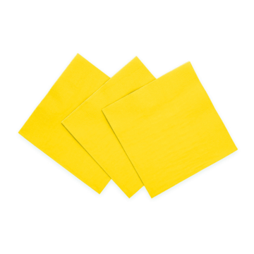 Gelbe Servietten 20x - 33x33cm