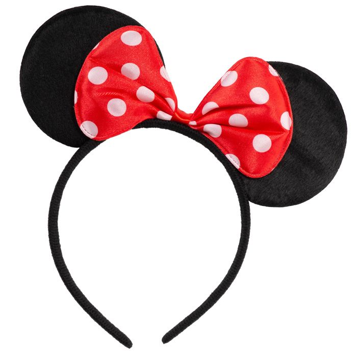 Minnie Haarband mit rot gepunkteter Schleife