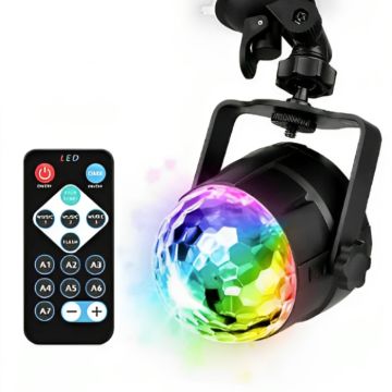 Diskolicht zur Wandmontage inkl. USB-Kabel