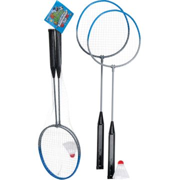 Badmintonsatz mit 2 Schlägern und Federball