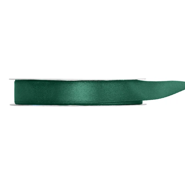 Dunkelgrünes Satinband - 12 mm x 25 m