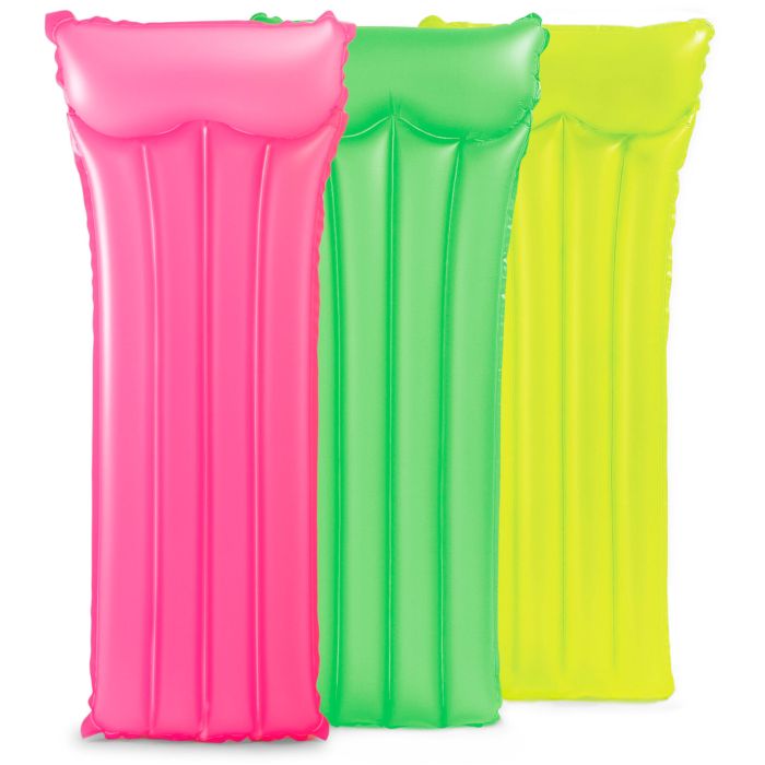 Luftmatratze 183x76 cm in Neonfarben