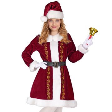 Weihnachtsfrau Kostüm für Mädchen