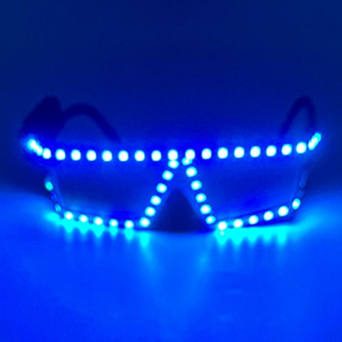 LED Brille Blau Neon 