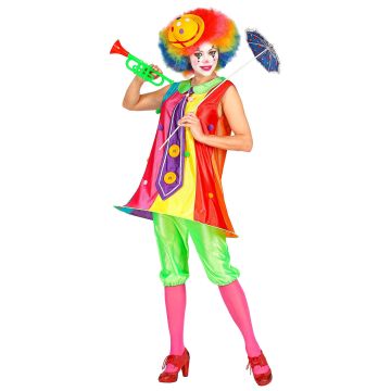 Clownkostüm mit Kleid für Damen