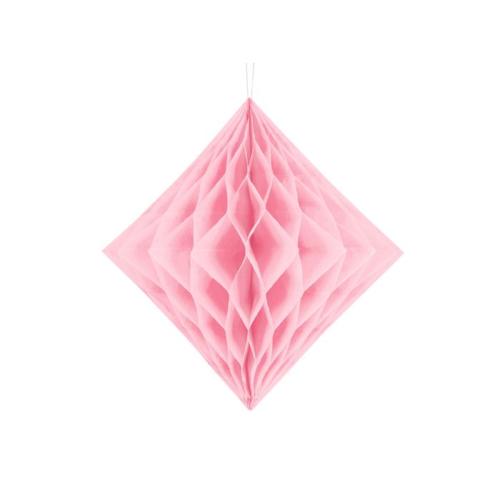 Diamant Honeycomb In Rosa - 30 cm