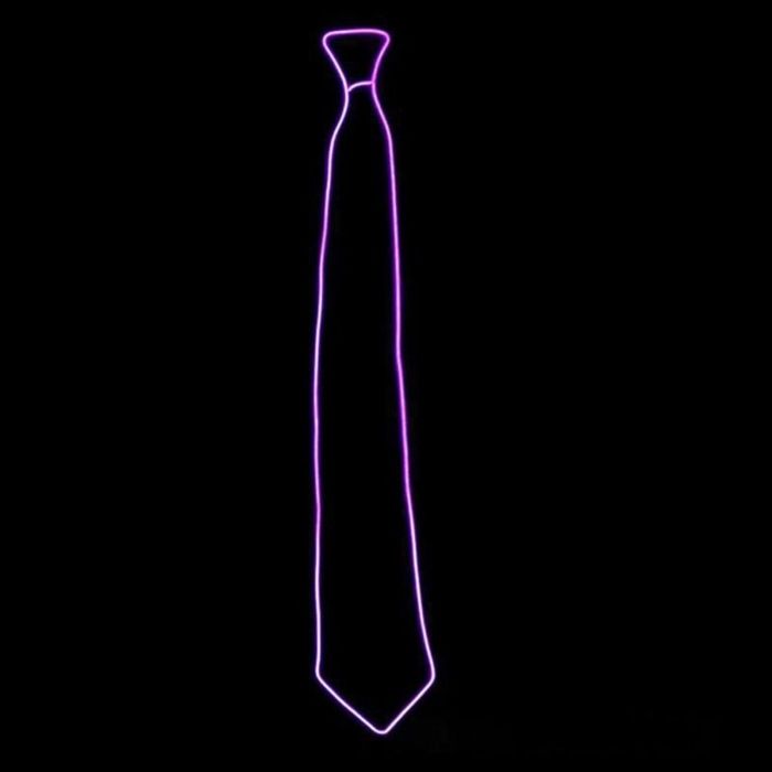 LED Krawatte Lila