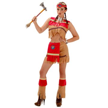 Indianer-Kostüm für Damen mit Rock
