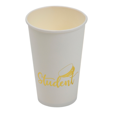 Pappbecher Student Gold 8x - 500 ml