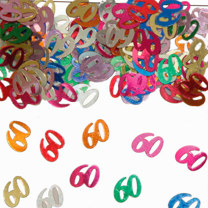 60 Jahre Konfetti bunt - 14g