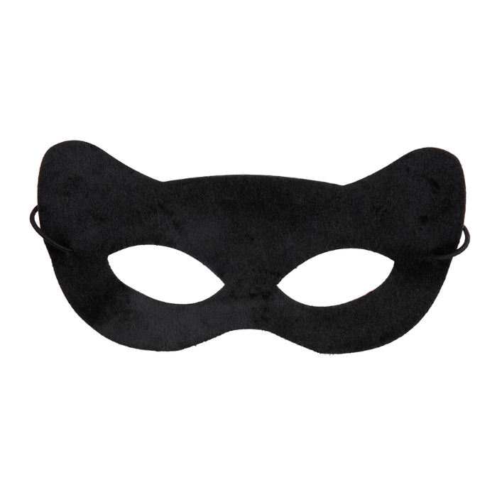 Schwarze Katzenaugenmaske
